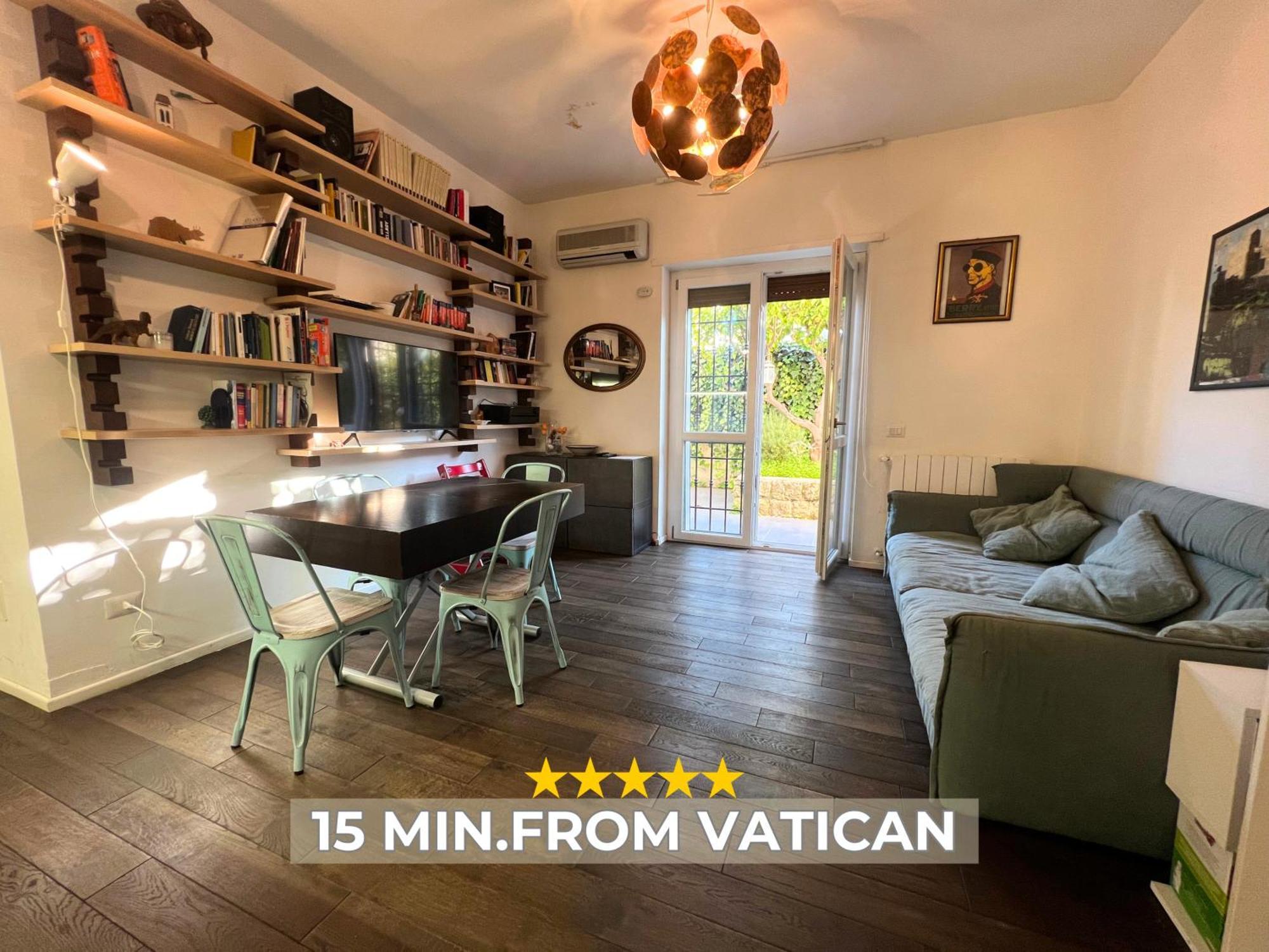 15 Min From The Vatican Wi-fi And Garden Apartamento Roma