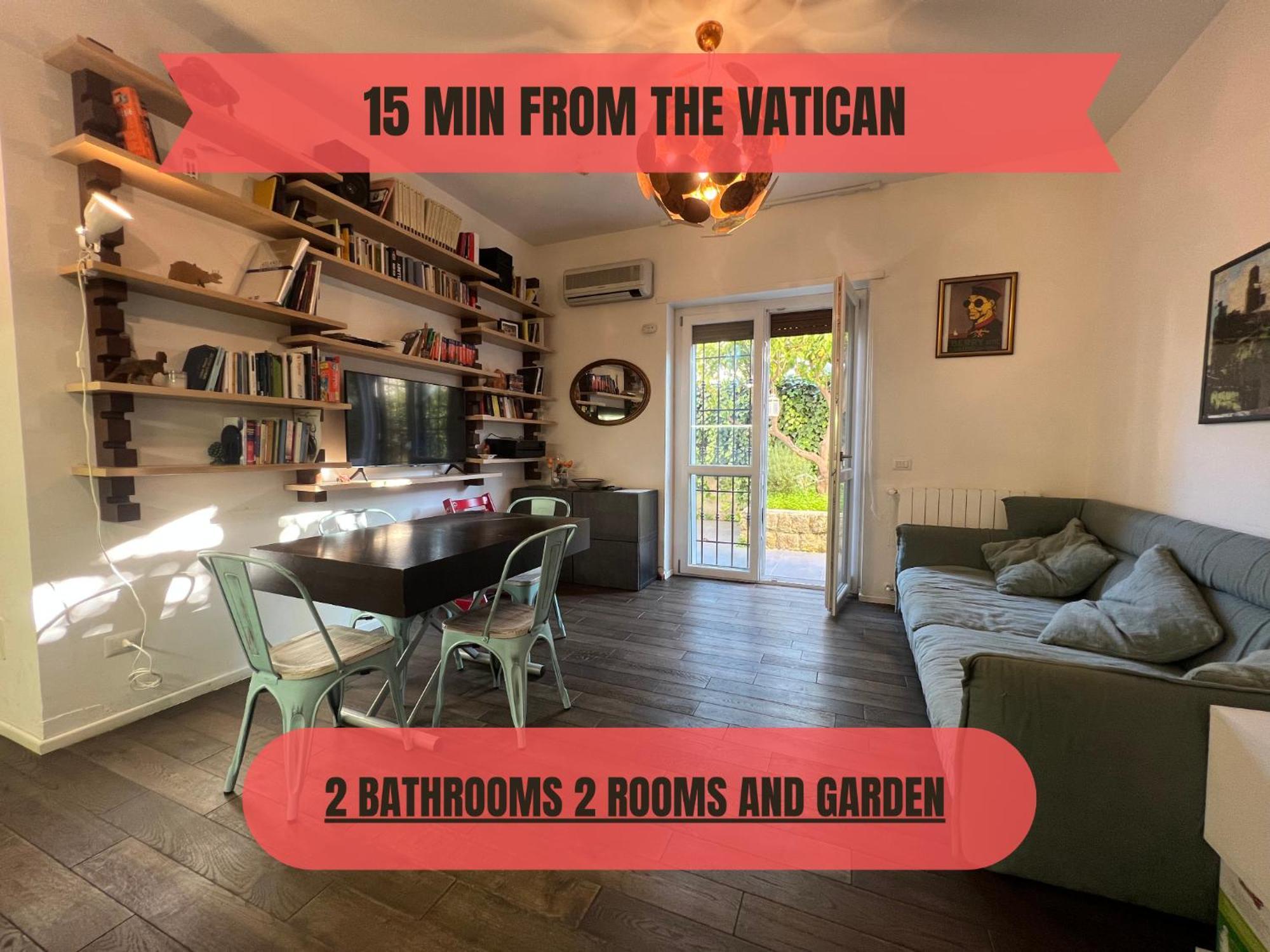 Apartamento 15 Min From The Vatican Wi-fi And Garden Roma